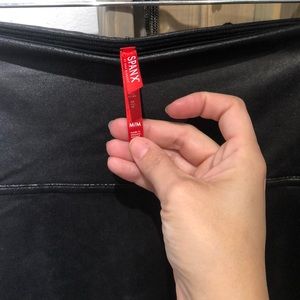 Spanx leather leggings faux (size m)